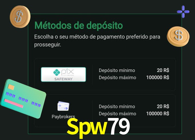 O cassino Spw79 oferece uma grande variedade de métodos de pagamento